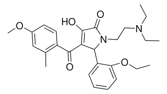 1-[2-(DIETHYLAMINO)ETHYL]-5-(2-ETHOXYPHENYL)-3-HYDROXY-4-(4-METHOXY-2-METHYLBENZOYL)-1,5-DIHYDRO-2H-PYRROL-2-ONE AldrichCPR