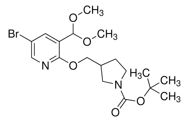 tert-Butyl 3-((5-bromo-3-(dimethoxymethyl)pyridin-2-yloxy)methyl)pyrrolidine-1-carboxylate AldrichCPR