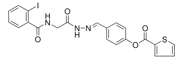 4-(2-(((2-IODOBENZOYL)AMINO)AC)CARBOHYDRAZONOYL)PHENYL 2-THIOPHENECARBOXYLATE AldrichCPR