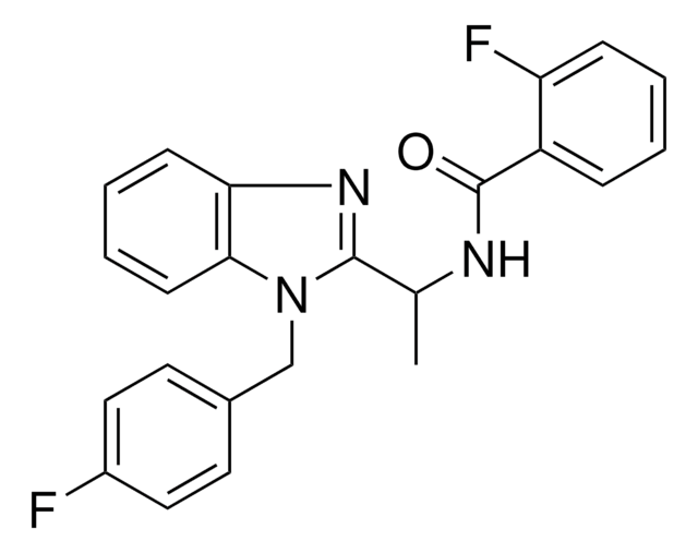 2-FLUORO-N-(1-(1-(4-FLUOROBENZYL)-1H-BENZIMIDAZOL-2-YL)ETHYL)BENZAMIDE AldrichCPR