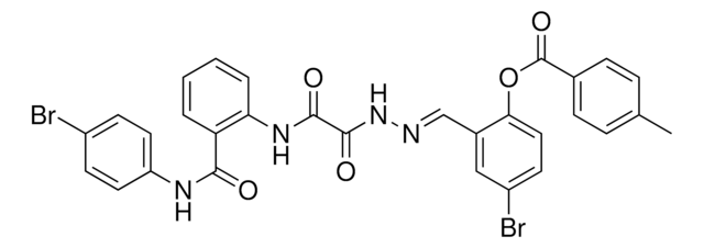 4-BROMO-2-((E)-{[{2-[(4-BROMOANILINO)CARBONYL]ANILINO}(OXO)ACETYL]HYDRAZONO}METHYL)PHENYL 4-METHYLBENZOATE AldrichCPR