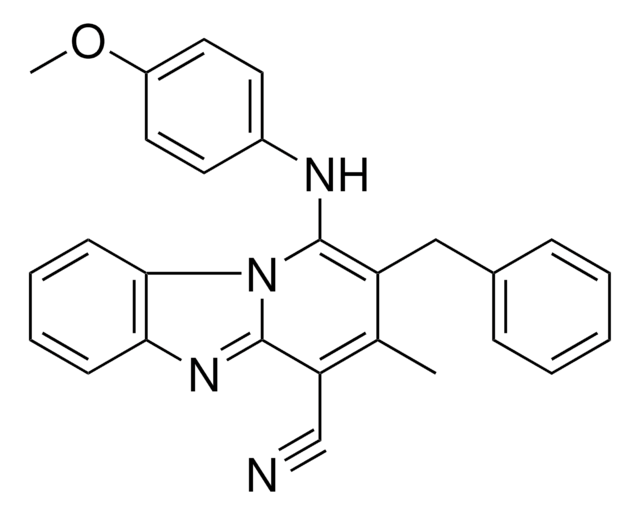 2-BENZYL-1-(4-METHOXYANILINO)-3-METHYLPYRIDO(1,2-A)BENZIMIDAZOLE-4-CARBONITRILE AldrichCPR