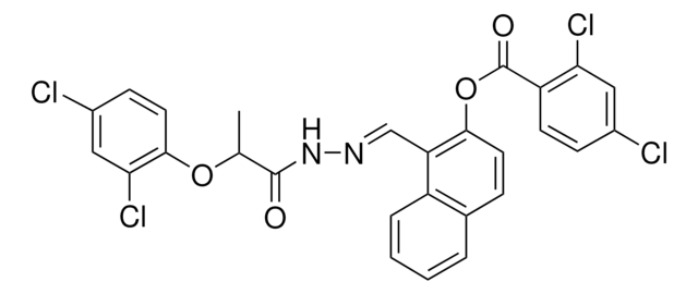 1-(2-(2-(2,4-DICHLOROPHENOXY)PROPANOYL)CARBOHYDRAZONOYL)-2-NAPHTHYL 2,4-DICHLOROBENZOATE AldrichCPR