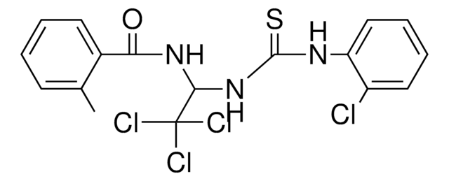 2-METHYL-N-(2,2,2-TRICHLORO-1-(3-(2-CHLORO-PHENYL)-THIOUREIDO)-ETHYL)-BENZAMIDE AldrichCPR