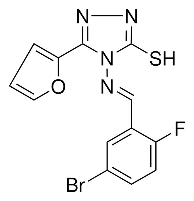 4-((5-BROMO-2-FLUOROBENZYLIDENE)AMINO)-5-(2-FURYL)-4H-1,2,4-TRIAZOLE-3-THIOL AldrichCPR