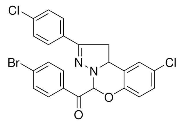 (4-BROMOPHENYL)[9-CHLORO-2-(4-CHLOROPHENYL)-1,10B-DIHYDROPYRAZOLO[1,5-C][1,3]BENZOXAZIN-5-YL]METHANONE AldrichCPR