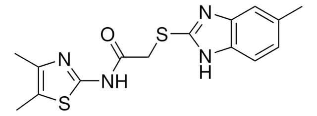 N-(4,5-DIMETHYL-1,3-THIAZOL-2-YL)-2-[(5-METHYL-1H-BENZIMIDAZOL-2-YL)SULFANYL]ACETAMIDE AldrichCPR