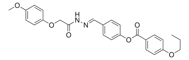 4-(2-((4-METHOXYPHENOXY)ACETYL)CARBOHYDRAZONOYL)PHENYL 4-PROPOXYBENZOATE AldrichCPR