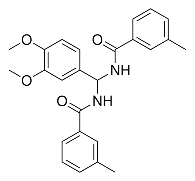 N-{(3,4-DIMETHOXYPHENYL)[(3-METHYLBENZOYL)AMINO]METHYL}-3-METHYLBENZAMIDE AldrichCPR