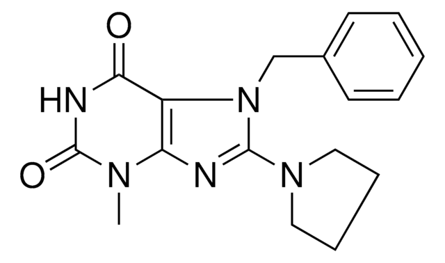 7-BENZYL-3-METHYL-8-(1-PYRROLIDINYL)-3,7-DIHYDRO-1H-PURINE-2,6-DIONE AldrichCPR