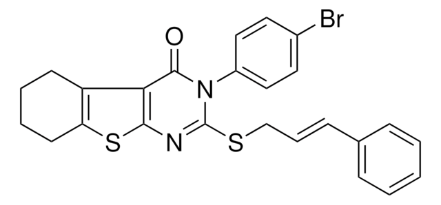 3-(4-BROMOPHENYL)-2-{[(2E)-3-PHENYL-2-PROPENYL]SULFANYL}-5,6,7,8-TETRAHYDRO[1]BENZOTHIENO[2,3-D]PYRIMIDIN-4(3H)-ONE AldrichCPR