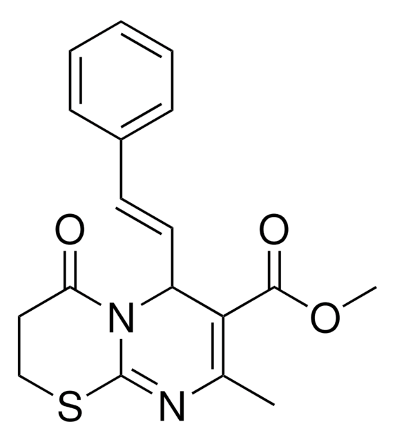 METHYL 8-METHYL-4-OXO-6-[(E)-2-PHENYLETHENYL]-3,4-DIHYDRO-2H,6H-PYRIMIDO[2,1-B][1,3]THIAZINE-7-CARBOXYLATE AldrichCPR