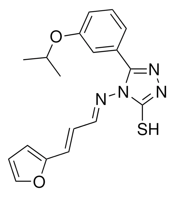 4-{[(E,2E)-3-(2-FURYL)-2-PROPENYLIDENE]AMINO}-5-(3-ISOPROPOXYPHENYL)-4H-1,2,4-TRIAZOL-3-YL HYDROSULFIDE AldrichCPR