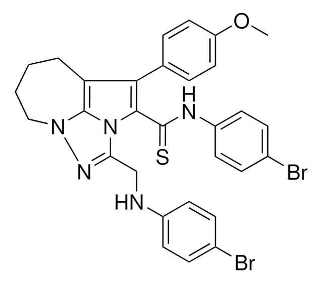 2-[(4-BROMOANILINO)METHYL]-N-(4-BROMOPHENYL)-4-(4-METHOXYPHENYL)-5,6,7,8-TETRAHYDRO-1,2A,8A-TRIAZACYCLOPENTA[CD]AZULENE-3-CARBOTHIOAMIDE AldrichCPR