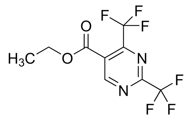 2,4-Bis-(trifluoromethyl)pyrimidine-5-carboxylic acid ethyl ester AldrichCPR