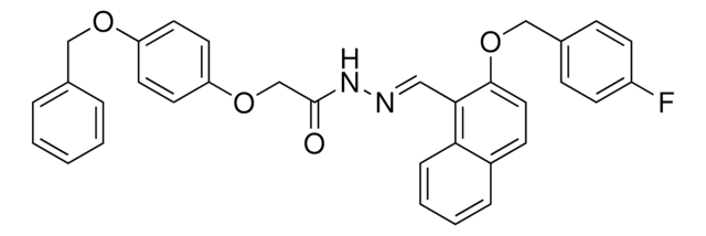 2-[4-(BENZYLOXY)PHENOXY]-N'-((E)-{2-[(4-FLUOROBENZYL)OXY]-1-NAPHTHYL}METHYLIDENE)ACETOHYDRAZIDE AldrichCPR