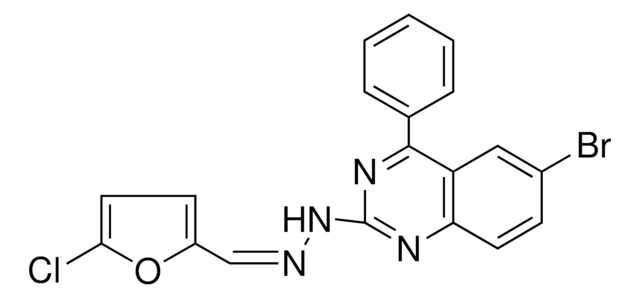 N-(6-BROMO-4-PHENYL-QUINAZOLIN-2-YL)-N'-(5-CHLORO-FURAN-2-YLMETHYLENE)-HYDRAZINE AldrichCPR