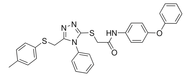 2-[(5-{[(4-METHYLPHENYL)SULFANYL]METHYL}-4-PHENYL-4H-1,2,4-TRIAZOL-3-YL)SULFANYL]-N-(4-PHENOXYPHENYL)ACETAMIDE AldrichCPR