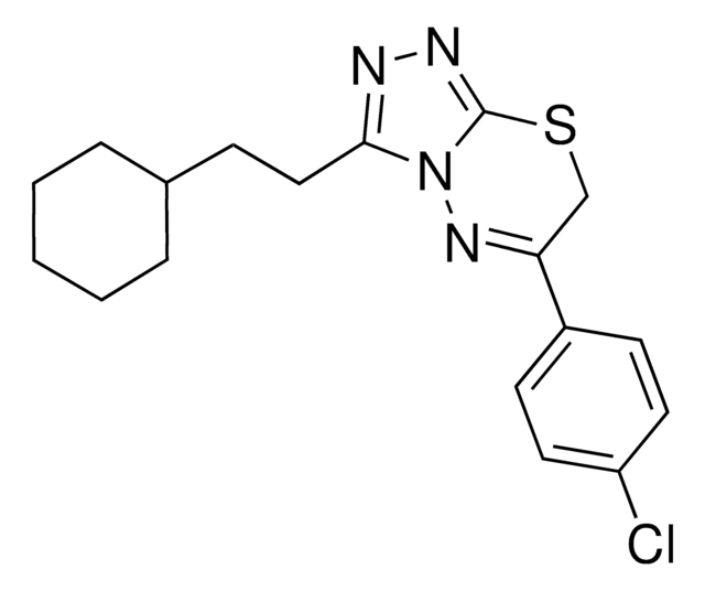 6-(4-CHLOROPHENYL)-3-(2-CYCLOHEXYLETHYL)-7H-[1,2,4]TRIAZOLO[3,4-B][1,3,4]THIADIAZINE AldrichCPR