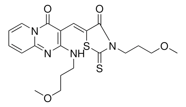 2-[(3-METHOXYPROPYL)AMINO]-3-{(Z)-[3-(3-METHOXYPROPYL)-4-OXO-2-THIOXO-1,3-THIAZOLIDIN-5-YLIDENE]METHYL}-4H-PYRIDO[1,2-A]PYRIMIDIN-4-ONE AldrichCPR