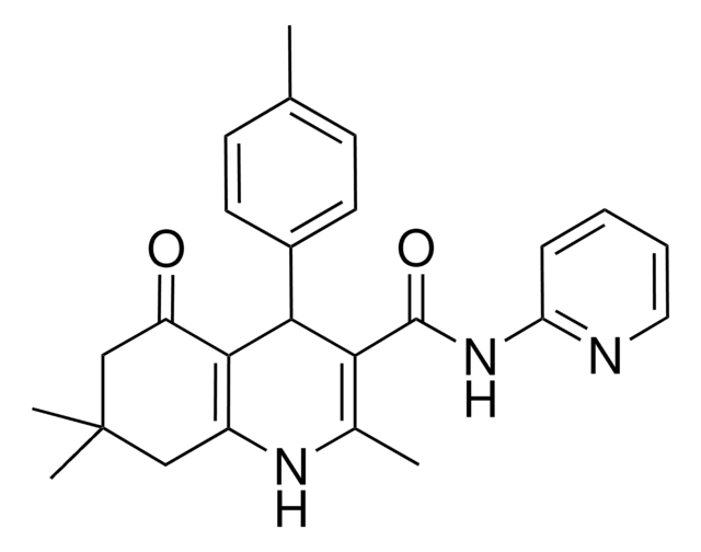 2,7,7-TRIMETHYL-4-(4-METHYLPHENYL)-5-OXO-N-(2-PYRIDINYL)-1,4,5,6,7,8-HEXAHYDRO-3-QUINOLINECARBOXAMIDE AldrichCPR