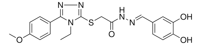 N'-[(E)-(3,4-DIHYDROXYPHENYL)METHYLIDENE]-2-{[4-ETHYL-5-(4-METHOXYPHENYL)-4H-1,2,4-TRIAZOL-3-YL]SULFANYL}ACETOHYDRAZIDE AldrichCPR