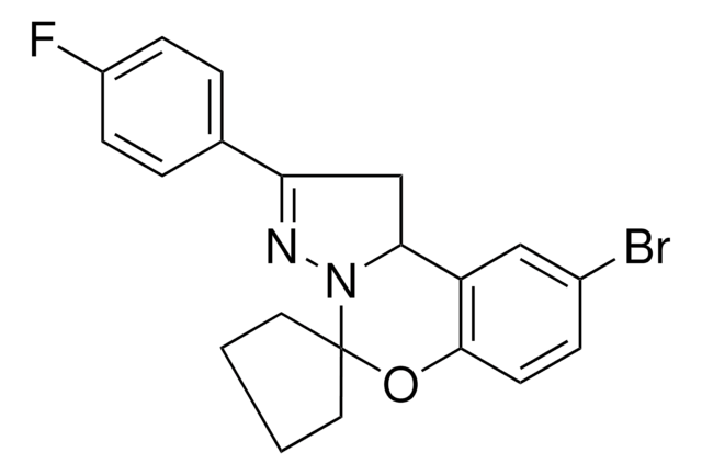 9-BROMO-2-(4-FLUOROPHENYL)-1,10B-DIHYDROSPIRO[BENZO[E]PYRAZOLO[1,5-C][1,3]OXAZINE-5,1'-CYCLOPENTANE] AldrichCPR