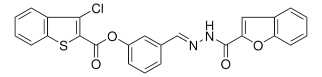 3-{(E)-[2-(1-BENZOFURAN-2-YLCARBONYL)HYDRAZONO]METHYL}PHENYL 3-CHLORO-1-BENZOTHIOPHENE-2-CARBOXYLATE AldrichCPR