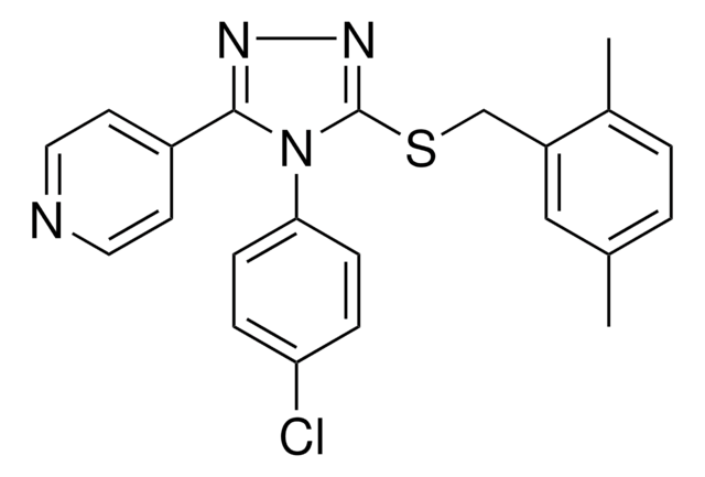 4-(4-(4-CL-PH)-5-((2,5-DIMETHYLBENZYL)SULFANYL)-4H-1,2,4-TRIAZOL-3-YL)PYRIDINE AldrichCPR