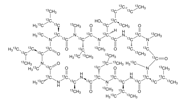 Cyclosporin A-13C62 solution VETRANAL&#174;, 25&#160;&#956;g/mL in acetonitrile, analytical standard