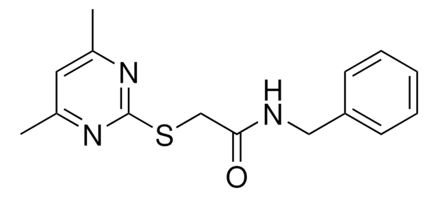 N-BENZYL-2-((4,6-DIMETHYL-2-PYRIMIDINYL)THIO)ACETAMIDE AldrichCPR