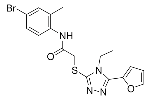 N-(4-BROMO-2-METHYLPHENYL)-2-{[4-ETHYL-5-(2-FURYL)-4H-1,2,4-TRIAZOL-3-YL]SULFANYL}ACETAMIDE AldrichCPR