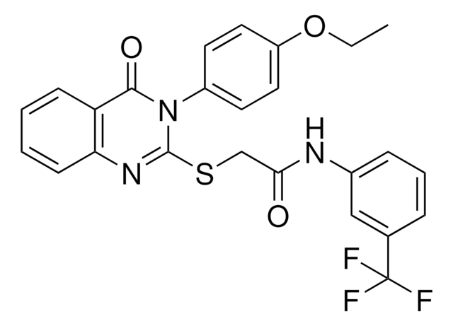 2-{[3-(4-ETHOXYPHENYL)-4-OXO-3,4-DIHYDRO-2-QUINAZOLINYL]SULFANYL}-N-[3-(TRIFLUOROMETHYL)PHENYL]ACETAMIDE AldrichCPR