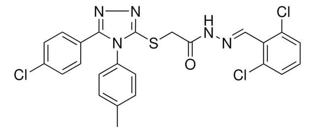 2-{[5-(4-CHLOROPHENYL)-4-(4-METHYLPHENYL)-4H-1,2,4-TRIAZOL-3-YL]SULFANYL}-N'-[(E)-(2,6-DICHLOROPHENYL)METHYLIDENE]ACETOHYDRAZIDE AldrichCPR