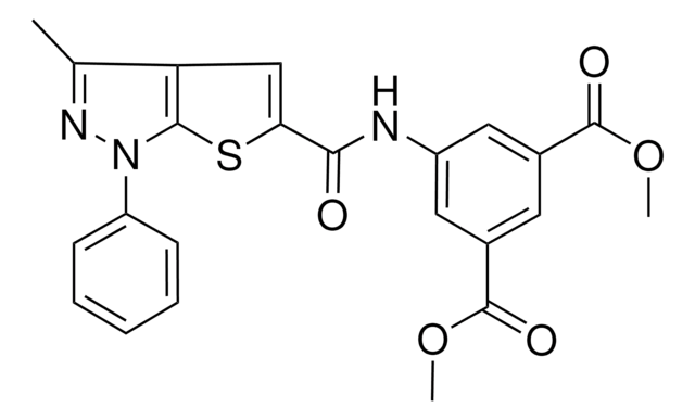 DIMETHYL 5-(((3-ME-1-PH-1H-THIENO(2,3-C)PYRAZOL-5-YL)CARBONYL)AMINO)ISOPHTHALATE AldrichCPR