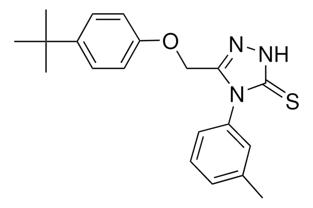 5-[(4-TERT-BUTYLPHENOXY)METHYL]-4-(3-METHYLPHENYL)-2,4-DIHYDRO-3H-1,2,4-TRIAZOLE-3-THIONE AldrichCPR