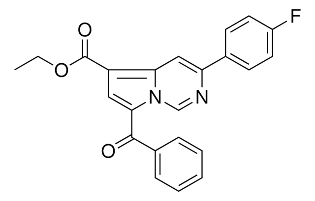 ETHYL 7-BENZOYL-3-(4-FLUOROPHENYL)PYRROLO(1,2-C)PYRIMIDINE-5-CARBOXYLATE AldrichCPR