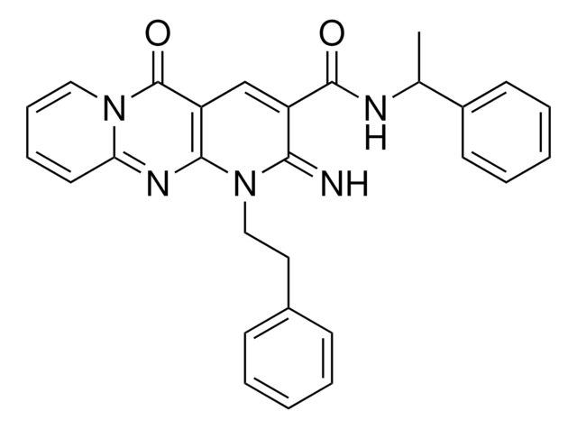 2-IMINO-5-OXO-N-(1-PHENYLETHYL)-1-(2-PHENYLETHYL)-1,5-DIHYDRO-2H-DIPYRIDO[1,2-A:2,3-D]PYRIMIDINE-3-CARBOXAMIDE AldrichCPR