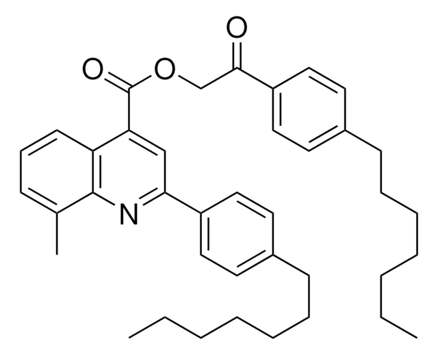 2-(4-HEPTYLPHENYL)-2-OXOETHYL 2-(4-HEPTYLPHENYL)-8-METHYL-4-QUINOLINECARBOXYLATE AldrichCPR