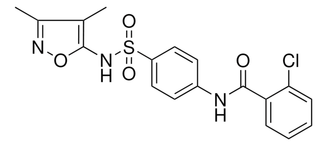 2-CHLORO-N-(4-(((3,4-DIMETHYL-5-ISOXAZOLYL)AMINO)SULFONYL)PHENYL)BENZAMIDE AldrichCPR