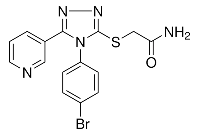 2-((4-(4-BROMOPHENYL)-5-(3-PYRIDINYL)-4H-1,2,4-TRIAZOL-3-YL)THIO)ACETAMIDE AldrichCPR