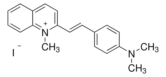 2-[4-(Dimethylamino)styryl]-1-methylquinolinium iodide Dye content 97&#160;%