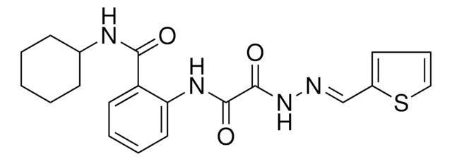 N-CYCLOHEXYL-2-((OXO(2-(2-THIENYLMETHYLENE)HYDRAZINO)ACETYL)AMINO)BENZAMIDE AldrichCPR