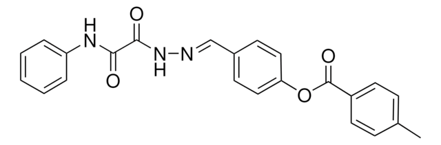 4-(2-(ANILINO(OXO)ACETYL)CARBOHYDRAZONOYL)PHENYL 4-METHYLBENZOATE AldrichCPR