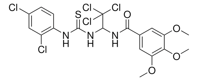 3,4,5-TRIMETHOXY-N-(2,2,2-TRICHLORO-1-{[(2,4-DICHLOROANILINO)CARBOTHIOYL]AMINO}ETHYL)BENZAMIDE AldrichCPR