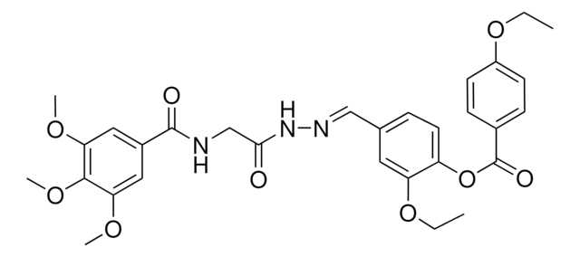 2-ETHOXY-4-[(E)-({[(3,4,5-TRIMETHOXYBENZOYL)AMINO]ACETYL}HYDRAZONO)METHYL]PHENYL 4-ETHOXYBENZOATE AldrichCPR