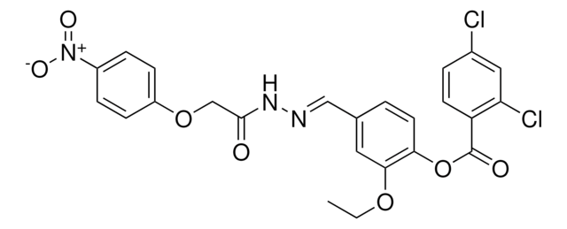 2-ETHOXY-4-(2-((4-NITROPHENOXY)AC)CARBOHYDRAZONOYL)PHENYL 2,4-DICHLOROBENZOATE AldrichCPR