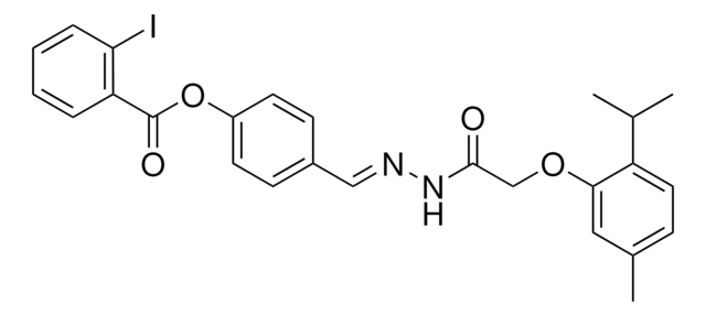 4-(2-((2-ISOPROPYL-5-METHYLPHENOXY)ACETYL)CARBOHYDRAZONOYL)PHENYL 2-IODOBENZOATE AldrichCPR