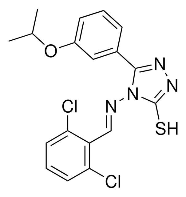 4-{[(E)-(2,6-DICHLOROPHENYL)METHYLIDENE]AMINO}-5-(3-ISOPROPOXYPHENYL)-4H-1,2,4-TRIAZOLE-3-THIOL AldrichCPR