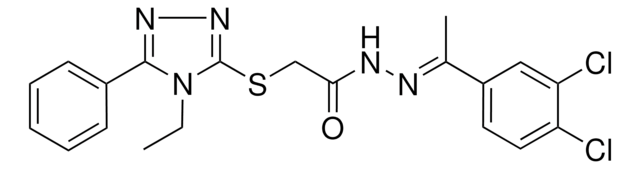 N'-[(E)-1-(3,4-DICHLOROPHENYL)ETHYLIDENE]-2-[(4-ETHYL-5-PHENYL-4H-1,2,4-TRIAZOL-3-YL)SULFANYL]ACETOHYDRAZIDE AldrichCPR